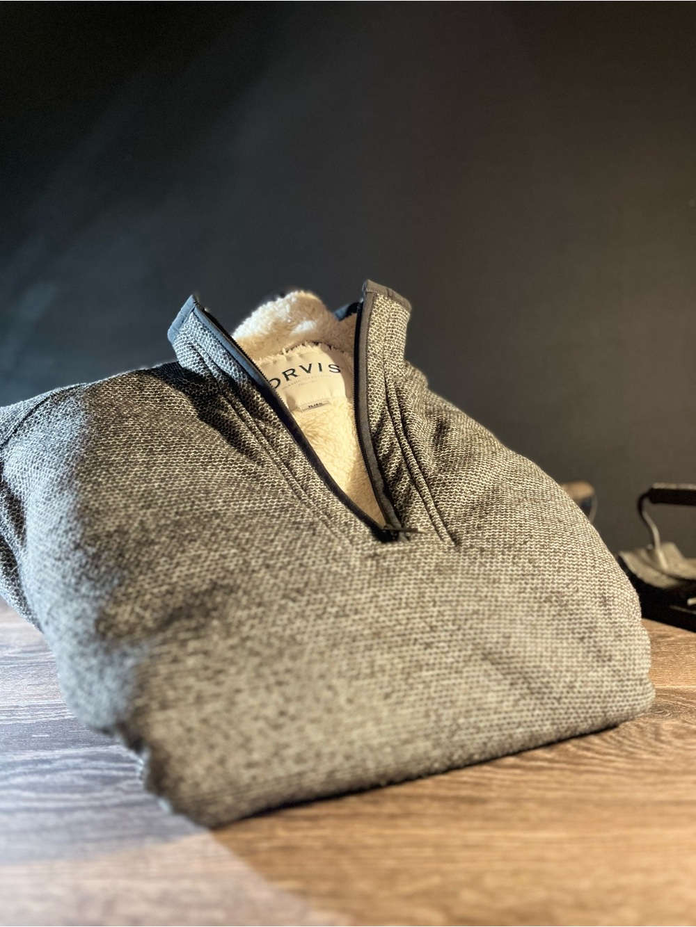 Orvis Classic Collection Men’s XL 1/4 Zip Gorpcore Fleece Pullover Gray Jacket